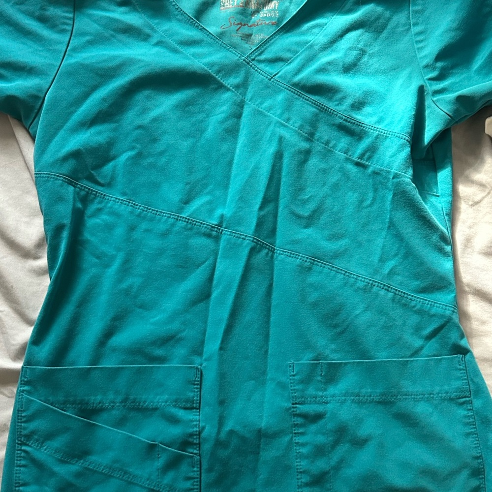 Grey's Anatomy Teal Scrub Top